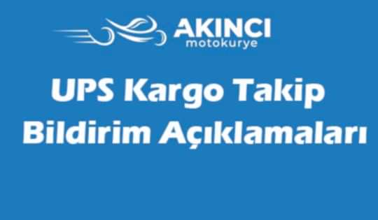 UPS Kargo Takip Bildirimleri